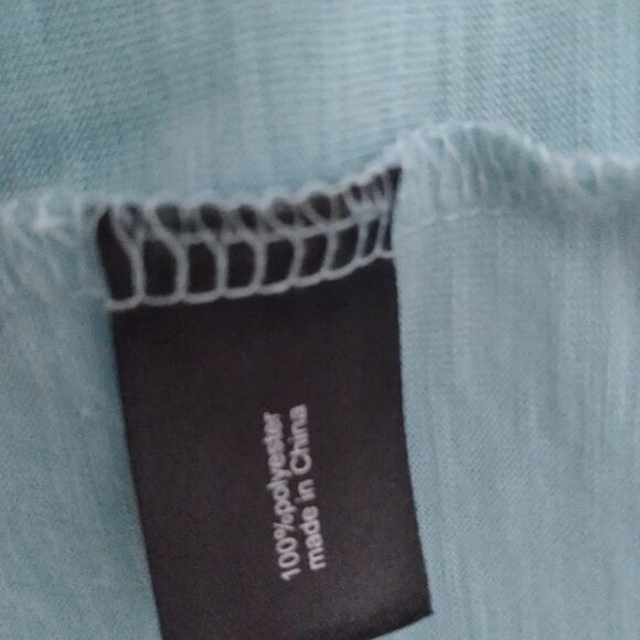 Lane Bryant V neck Top with Knotted Lattice Short Sleeves - Picture 7 of 7